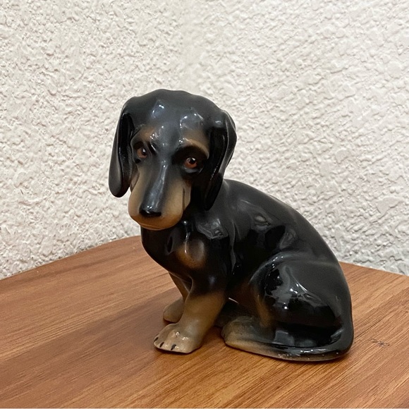Vintage ERPHILA Germany Dachshund Porcelain 4” Collectible Dog Figurine - Picture 4 of 14